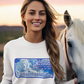 THE LION & THE LAMB Heavy Weight Patriotic Christian Long Sleeve T-Shirt (S-2XL):  Women's Gildan 2400 - FREE SHIPPING