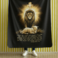 THE LION & THE LAMB Light Weight Christian Velveteen Plush Blanket (3 sizes available) - FREE SHIPPING