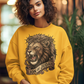 THE LION OF JUDAH Heavy Weight Christian Sweatshirt (S-5XL):  Women's Gildan 18000 - FREE SHIPPING