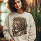 THE LION OF JUDAH Heavy Weight Christian Sweatshirt (S-5XL):  Women's Gildan 18000 - FREE SHIPPING