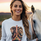 THE LION OF JUDAH Heavy Weight Christian Long Sleeve T-Shirt (S-2XL):  Women's Gildan 2400 - FREE SHIPPING