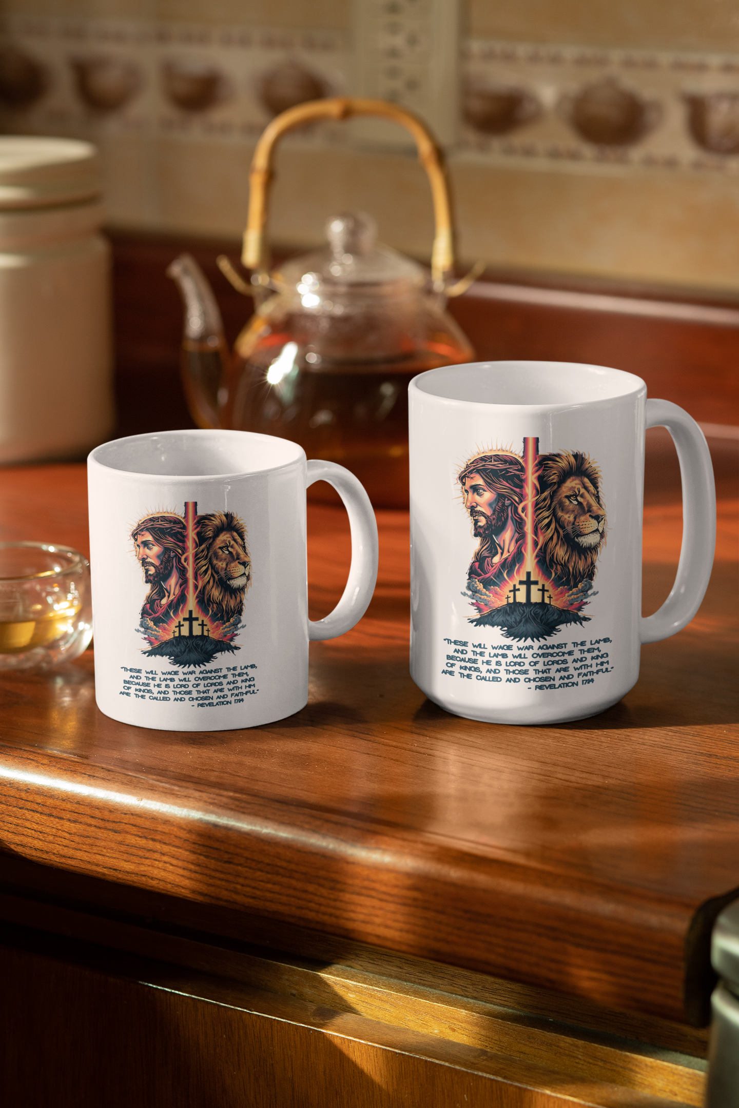 THE LION OF JUDAH Christian Ceramic Coffee Mug (11oz, 15oz)
