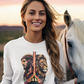 THE LION OF JUDAH Heavy Weight Christian Long Sleeve T-Shirt (S-2XL):  Women's Gildan 2400 - FREE SHIPPING