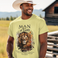 MAN OF FAITH Christian T-Shirt (S-5XL):  Men's Medium Weight Gildan 5000 - FREE SHIPPING