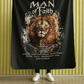 MAN OF FAITH Light Weight Christian Velveteen Plush Blanket (3 sizes available) - FREE SHIPPING