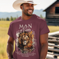 MAN OF FAITH Christian T-Shirt (S-5XL):  Men's Medium Weight Gildan 5000 - FREE SHIPPING