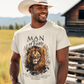 MAN OF FAITH Christian T-Shirt (S-5XL):  Men's Medium Weight Gildan 5000 - FREE SHIPPING