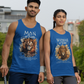 MAN OF FAITH Medium Weight Patriotic Military Tank Top (S-2XL):  Men's & Women's 5200 - FREE SHIPPING