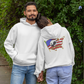 NEVER FORGOTTEN Heavy Weight Patriotic Military Hoodie (S-5XL):  Men's & Women's Gildan 18500 - FREE SHIPPING
