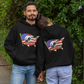 NEVER FORGOTTEN Heavy Weight Patriotic Military Hoodie (S-5XL):  Men's & Women's Gildan 18500 - FREE SHIPPING