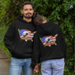 NEVER FORGOTTEN Heavy Weight Patriotic Military Hoodie (S-5XL):  Men's & Women's Gildan 18500 - FREE SHIPPING