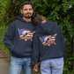 NEVER FORGOTTEN Heavy Weight Patriotic Military Hoodie (S-5XL):  Men's & Women's Gildan 18500 - FREE SHIPPING