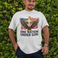 . ONE NATION UNDER GOD Plus Size Heavy Weight Patriotic Christian T-Shirt (S-5XL):  Men's Hanes Beefy-T® - FREE SHIPPING