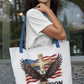 ONE NATION UNDER GOD Patriotic Christian 100% Polyester Tote Bag (3 sizes) - FREE SHIPPING