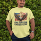 . ONE NATION UNDER GOD Plus Size Heavy Weight Patriotic Christian T-Shirt (S-5XL):  Men's Hanes Beefy-T® - FREE SHIPPING