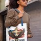 ONE NATION UNDER GOD Patriotic Christian 100% Polyester Tote Bag (3 sizes) - FREE SHIPPING