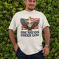 . ONE NATION UNDER GOD Plus Size Heavy Weight Patriotic Christian T-Shirt (S-5XL):  Men's Hanes Beefy-T® - FREE SHIPPING