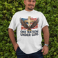 . ONE NATION UNDER GOD Plus Size Heavy Weight Patriotic Christian T-Shirt (S-5XL):  Men's Hanes Beefy-T® - FREE SHIPPING