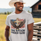 ONE NATION UNDER GOD Patriotic Christian T-Shirt (S-5XL):  Men's Medium Weight Gildan 5000 - FREE SHIPPING