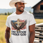 ONE NATION UNDER GOD Patriotic Christian T-Shirt (S-5XL):  Men's Medium Weight Gildan 5000 - FREE SHIPPING