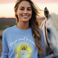 PRAYER CANNOT BE CENSORED Heavy Weight Patriotic Christian Long Sleeve T-Shirt (S-2XL):  Women's Gildan 2400 - FREE SHIPPING