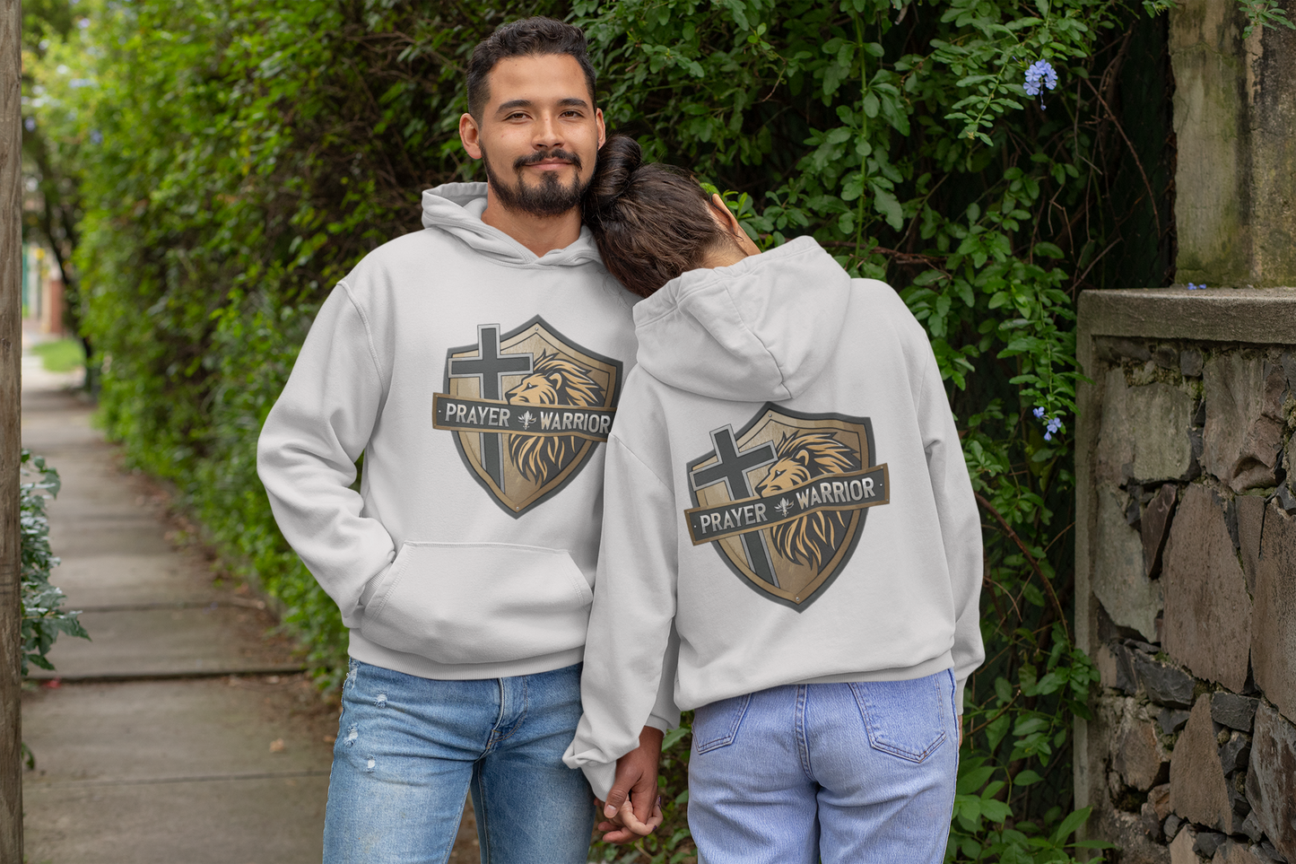 PRAYER WARRIOR Heavy Weight Christian Hoodie (S-5XL):  Women's Gildan 18500 - FREE SHIPPING
