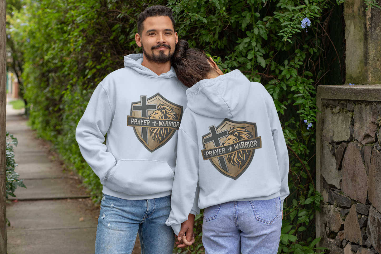 PRAYER WARRIOR Heavy Weight Christian Hoodie (S-5XL):  Women's Gildan 18500 - FREE SHIPPING