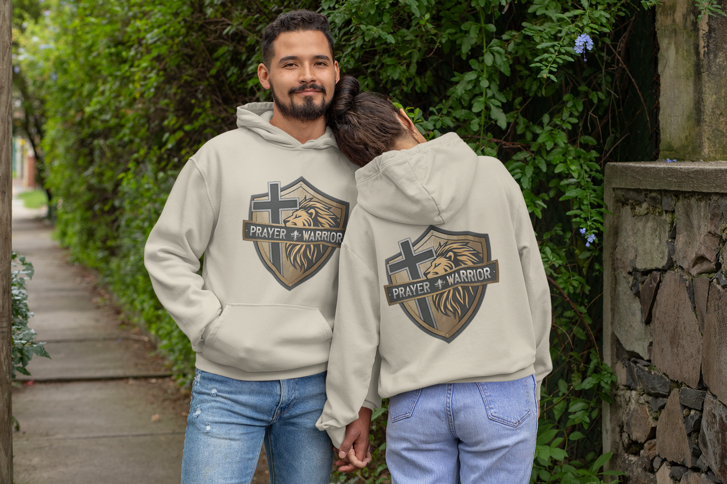 PRAYER WARRIOR Heavy Weight Christian Hoodie (S-5XL):  Women's Gildan 18500 - FREE SHIPPING