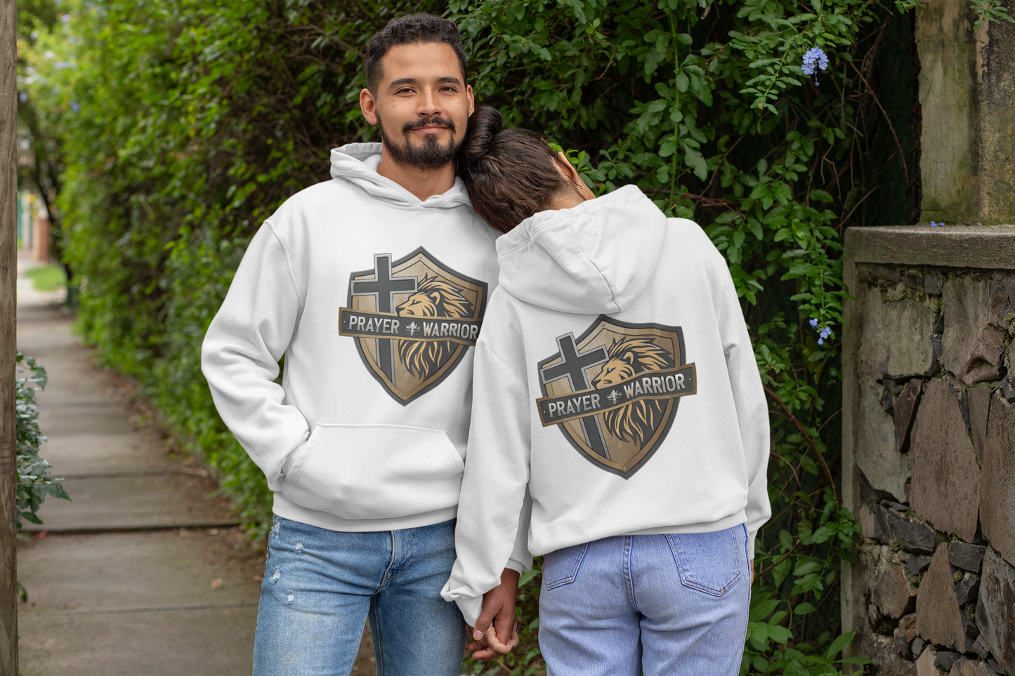 PRAYER WARRIOR Heavy Weight Christian Hoodie (S-5XL):  Women's Gildan 18500 - FREE SHIPPING