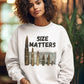 SIZE MATTERS Heavy Weight Patriotic Sweatshirt (S-5XL):  Women's Gildan 18000 - FREE SHIPPING