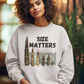SIZE MATTERS Heavy Weight Patriotic Sweatshirt (S-5XL):  Women's Gildan 18000 - FREE SHIPPING