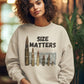SIZE MATTERS Heavy Weight Patriotic Sweatshirt (S-5XL):  Women's Gildan 18000 - FREE SHIPPING