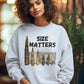 SIZE MATTERS Heavy Weight Patriotic Sweatshirt (S-5XL):  Women's Gildan 18000 - FREE SHIPPING