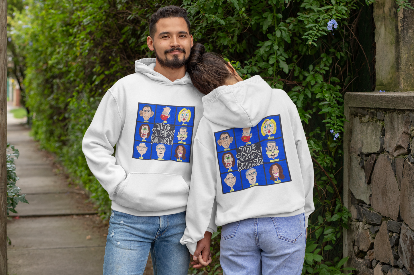 THE SHADY BUNCH Heavy Weight Patriotic Hoodie (S-5XL):  Men's & Women's Gildan 18500 - FREE SHIPPING