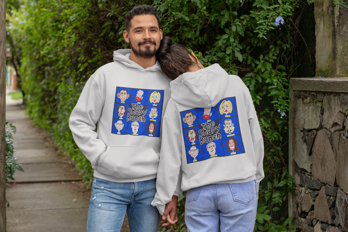 THE SHADY BUNCH Heavy Weight Patriotic Hoodie (S-5XL):  Men's & Women's Gildan 18500 - FREE SHIPPING