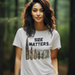 SIZE MATTERS Semi-Fitted Patriotic T-Shirt (S-3XL):  Women's Gildan 5000L - FREE SHIPPING
