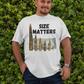 . SIZE MATTERS Plus Size Heavy Weight T-Shirt (S-5XL):  Men's Hanes Beefy-T® - FREE SHIPPING