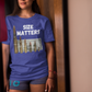 SIZE MATTERS Classic Patriotic T-Shirt (S-5XL):  Women's Medium Weight Gildan 5000 - FREE SHIPPING