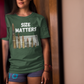 SIZE MATTERS Classic Patriotic T-Shirt (S-5XL):  Women's Medium Weight Gildan 5000 - FREE SHIPPING