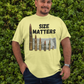 . SIZE MATTERS Plus Size Heavy Weight T-Shirt (S-5XL):  Men's Hanes Beefy-T® - FREE SHIPPING