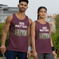 SIZE MATTERS Medium Weight Patriotic Military Tank Top (S-2XL):  Men's & Women's 5200 - FREE SHIPPING
