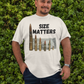 . SIZE MATTERS Plus Size Heavy Weight T-Shirt (S-5XL):  Men's Hanes Beefy-T® - FREE SHIPPING