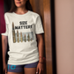 SIZE MATTERS Classic Patriotic T-Shirt (S-5XL):  Women's Medium Weight Gildan 5000 - FREE SHIPPING