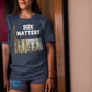 SIZE MATTERS Classic Patriotic T-Shirt (S-5XL):  Women's Medium Weight Gildan 5000 - FREE SHIPPING