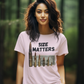 SIZE MATTERS Semi-Fitted Patriotic T-Shirt (S-3XL):  Women's Gildan 5000L - FREE SHIPPING
