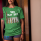 SIZE MATTERS Classic Patriotic T-Shirt (S-5XL):  Women's Medium Weight Gildan 5000 - FREE SHIPPING