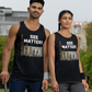 SIZE MATTERS Medium Weight Patriotic Military Tank Top (S-2XL):  Men's & Women's 5200 - FREE SHIPPING