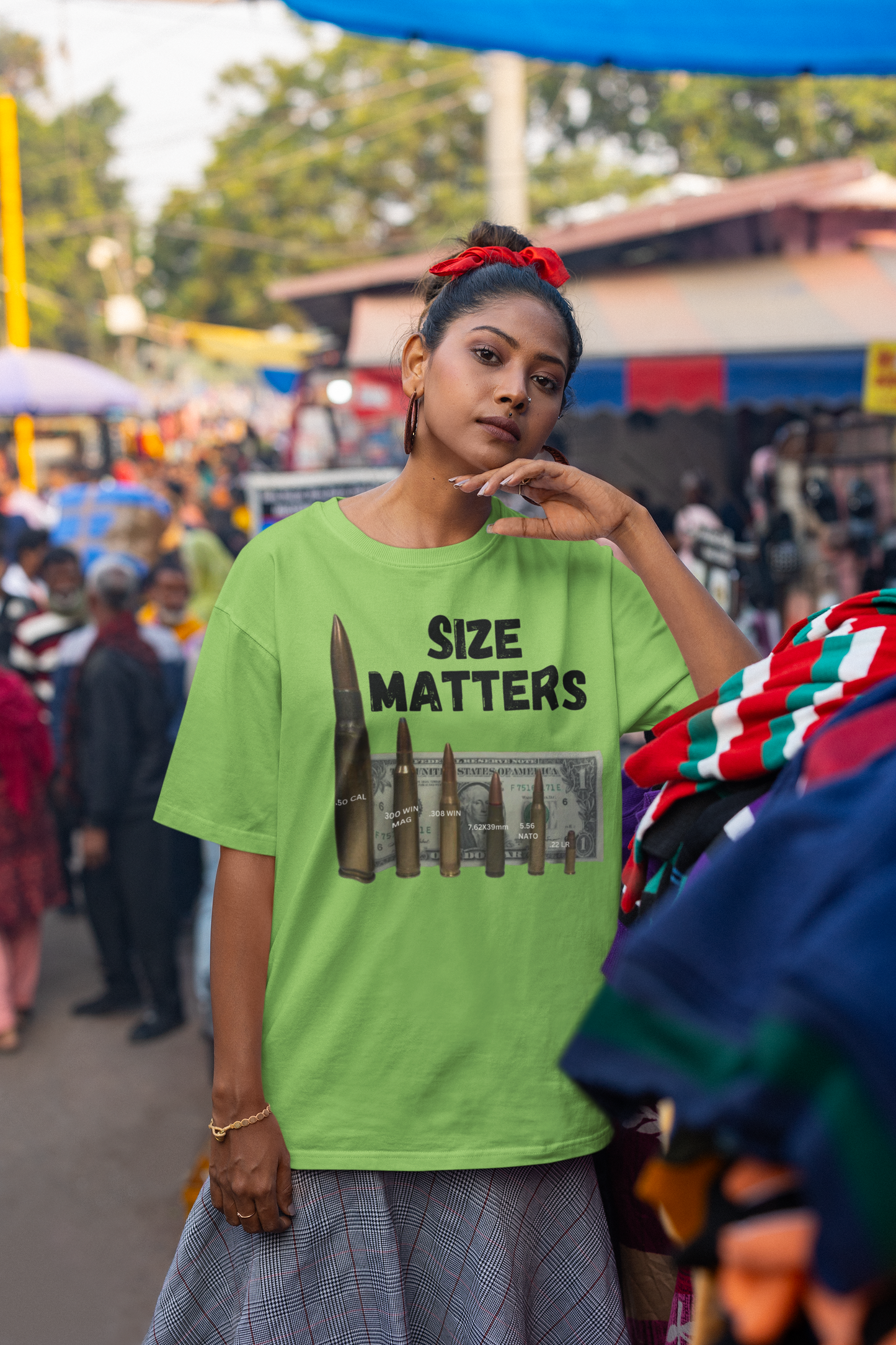 . SIZE MATTERS Plus Size Heavy Weight Patriotic T-Shirt (S-5XL):  Women's Plus Size Hanes Beefy-T® - FREE SHIPPING