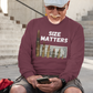 . SIZE MATTERS Heavy Weight Patriotic Military Long Sleeve T-Shirt (S-2XL):  Men's Gildan 2400 - FREE SHIPPING