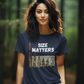 SIZE MATTERS Semi-Fitted Patriotic T-Shirt (S-3XL):  Women's Gildan 5000L - FREE SHIPPING